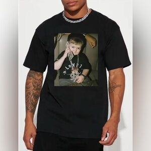 Gildan Black Graphic youth T-Shirt